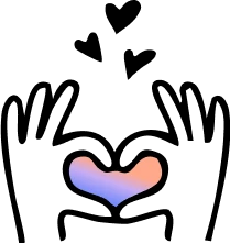 Hands coming together - showing unity and support